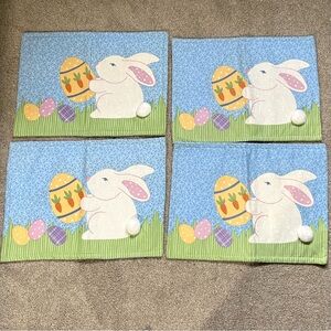 Sonoma Set of 4 Cotton Easter Bunny & Egg Placemats